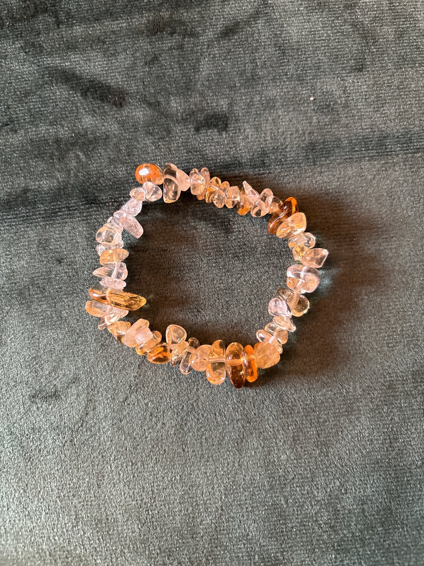 Splitterarmband Citrin