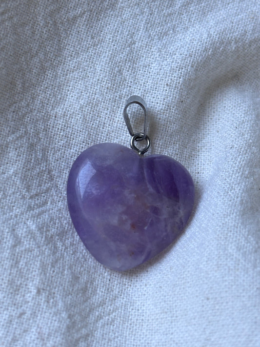 Herzanhänger Amethyst